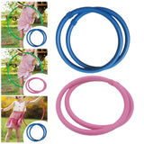 Maxbell Weighted Exercise Arm Hoop Foam Portable Arms Fitness Circles for Gym Travel Blue