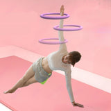 Maxbell Arm Hoop Portable (33cm Diameter) Quiet Foam Fitness Hoop for Home Men Women Purple