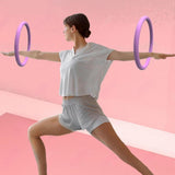 Maxbell Arm Hoop Portable (33cm Diameter) Quiet Foam Fitness Hoop for Home Men Women Purple