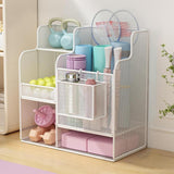 Maxbell Fitness Equipment Organizer Ball Holder for Resistance Band Soccer White