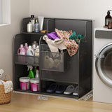 Maxbell Fitness Equipment Organizer Ball Holder for Resistance Band Soccer Black