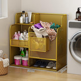 Maxbell Fitness Equipment Organizer Ball Holder for Resistance Band Soccer Gold