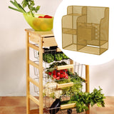 Maxbell Fitness Equipment Organizer Ball Holder for Resistance Band Soccer Gold