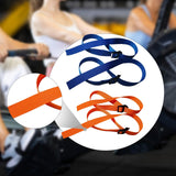 Maxbell 2 Pieces Rowing Machine Feet Straps Portable Universal Easy to Install 76 cm Black