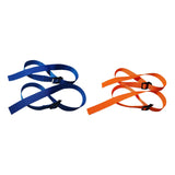 Maxbell 2 Pieces Rowing Machine Feet Straps Portable Universal Easy to Install 76 cm Black