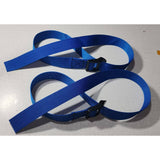 Maxbell 2 Pieces Rowing Machine Feet Straps Portable Universal Easy to Install 76 cm Black