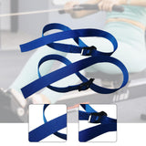 Maxbell 2 Pieces Rowing Machine Feet Straps Portable Universal Easy to Install 76 cm Black