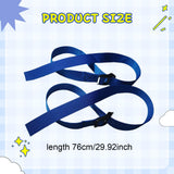Maxbell 2 Pieces Rowing Machine Feet Straps Portable Universal Easy to Install 76 cm Black
