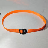 Maxbell 2 Pieces Rowing Machine Feet Straps Portable Universal Easy to Install 76 cm Orange