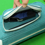 Maxbell Billiards Pool Case 1/2 Jointed Cue Cases Protector Billiard Rod Storage Bag Green
