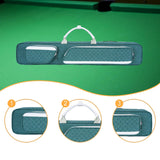 Maxbell Billiards Pool Case 1/2 Jointed Cue Cases Protector Billiard Rod Storage Bag Green