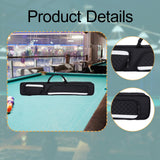 Maxbell Billiards Pool Case 1/2 Jointed Cue Cases Protector Billiard Rod Storage Bag Black