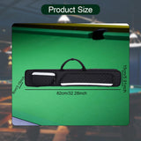 Maxbell Billiards Pool Case 1/2 Jointed Cue Cases Protector Billiard Rod Storage Bag Black