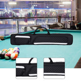 Maxbell Billiards Pool Case 1/2 Jointed Cue Cases Protector Billiard Rod Storage Bag Black