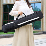 Maxbell Billiards Pool Case 1/2 Jointed Cue Cases Protector Billiard Rod Storage Bag Black