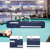 Maxbell Billiards Pool Case 1/2 Jointed Cue Cases Protector Billiard Rod Storage Bag Blue