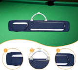 Maxbell Billiards Pool Case 1/2 Jointed Cue Cases Protector Billiard Rod Storage Bag Blue