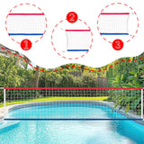 Maxbell Volleyball Net Only Weatherproof Foldable with Storage Bag Practice for Pool