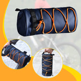 Maxbell Bike Handlebar Bag Oxford Cloth Portable Front Bag for Outdoor Hiking Travel Dark Blue