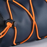 Maxbell Bike Handlebar Bag Oxford Cloth Portable Front Bag for Outdoor Hiking Travel Dark Blue