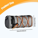 Maxbell Bike Handlebar Bag Oxford Cloth Portable Front Bag for Outdoor Hiking Travel Light Gray