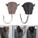 Maxbell Thigh Waist Bag Portable Versatile Belt Pouch for Outdoor Motorcycle Hicking brown