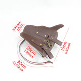 Maxbell Thigh Waist Bag Portable Versatile Belt Pouch for Outdoor Motorcycle Hicking brown