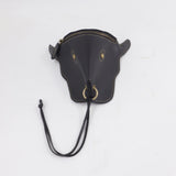 Maxbell Thigh Waist Bag Portable Versatile Belt Pouch for Outdoor Motorcycle Hicking black