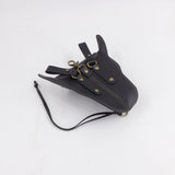 Maxbell Thigh Waist Bag Portable Versatile Belt Pouch for Outdoor Motorcycle Hicking black