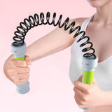 Maxbell 2 Pieces Fitness Battle Ropes Muscle Building Multipurpose Physical Training Green