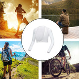 Maxbell Women Summer Golf Apparel Long Sleeves Quick Dry for Running Summer as described White