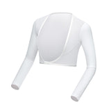 Maxbell Women Summer Golf Apparel Long Sleeves Quick Dry for Running Summer as described White