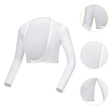 Maxbell Women Summer Golf Apparel Long Sleeves Quick Dry for Running Summer as described White