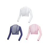 Maxbell Women Summer Golf Apparel Long Sleeves Quick Dry for Running Summer as described White