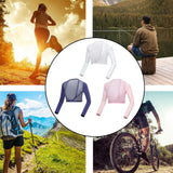 Maxbell Women Summer Golf Apparel Long Sleeves Quick Dry for Running Summer as described White