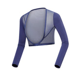 Maxbell Women Summer Golf Apparel Long Sleeves Quick Dry for Running Summer as described Blue