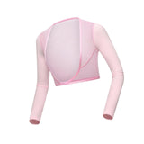 Maxbell Women Summer Golf Apparel Long Sleeves Quick Dry for Running Summer as described Pink