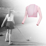 Maxbell Women Summer Golf Apparel Long Sleeves Quick Dry for Running Summer as described Pink