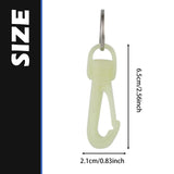 Maxbell Glow in The Dark Carabiner Hook Outdoor Activities BCD Dive Diving Carabiner