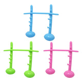 Maxbell Inflatable High Jump Bar Fitness Game Prop for Family Gatherings Adults Kids Blue