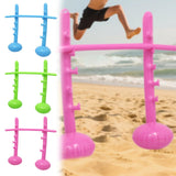 Maxbell Inflatable High Jump Bar Fitness Game Prop for Family Gatherings Adults Kids Blue