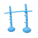 Maxbell Inflatable High Jump Bar Fitness Game Prop for Family Gatherings Adults Kids Blue