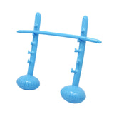 Maxbell Inflatable High Jump Bar Fitness Game Prop for Family Gatherings Adults Kids Blue