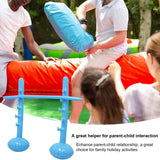 Maxbell Inflatable High Jump Bar Fitness Game Prop for Family Gatherings Adults Kids Blue