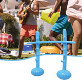 Maxbell Inflatable High Jump Bar Fitness Game Prop for Family Gatherings Adults Kids Blue