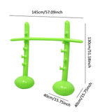 Maxbell Inflatable High Jump Bar Fitness Game Prop for Family Gatherings Adults Kids Green