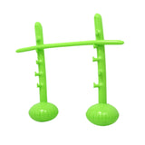 Maxbell Inflatable High Jump Bar Fitness Game Prop for Family Gatherings Adults Kids Green
