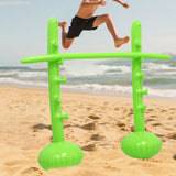 Maxbell Inflatable High Jump Bar Fitness Game Prop for Family Gatherings Adults Kids Green