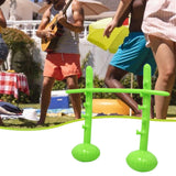 Maxbell Inflatable High Jump Bar Fitness Game Prop for Family Gatherings Adults Kids Green