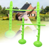Maxbell Inflatable High Jump Bar Fitness Game Prop for Family Gatherings Adults Kids Green
